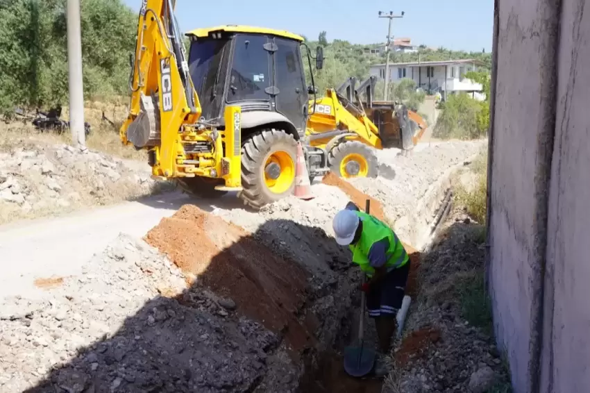 Muğla Akyoldaki kireçli su çilesi sona eriyor