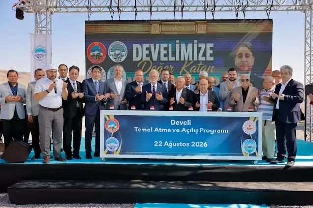 Kayseri Develide yeni eserlerin temeli atıldı