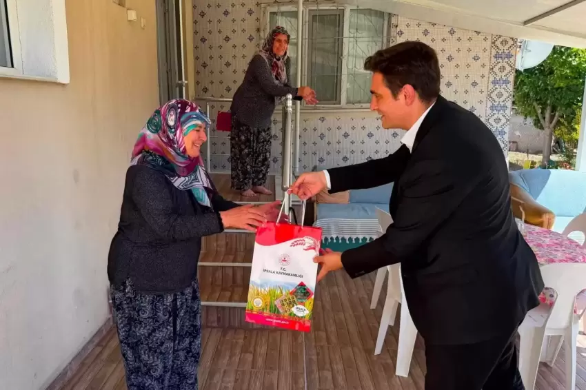 Kaymakam Güzelden İbriktepede şehit aileleri ve gazilere ziyaret