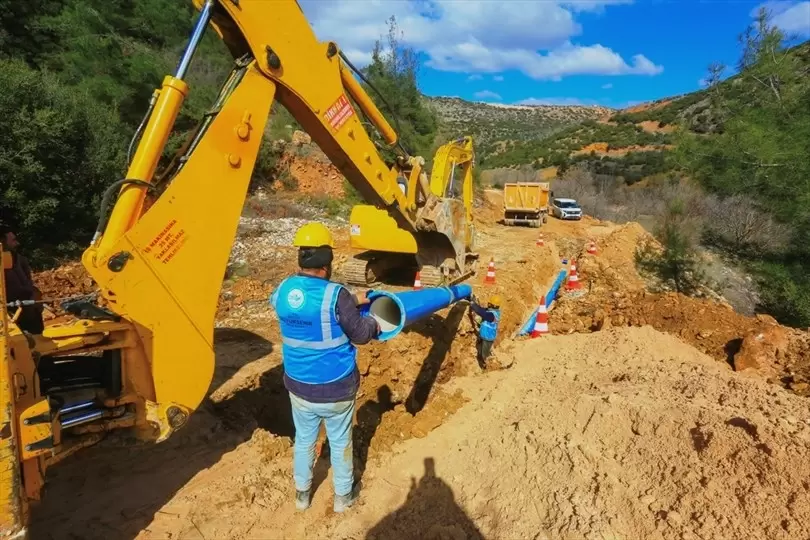 Denizli Çalda içme suyu hattı yenilendi