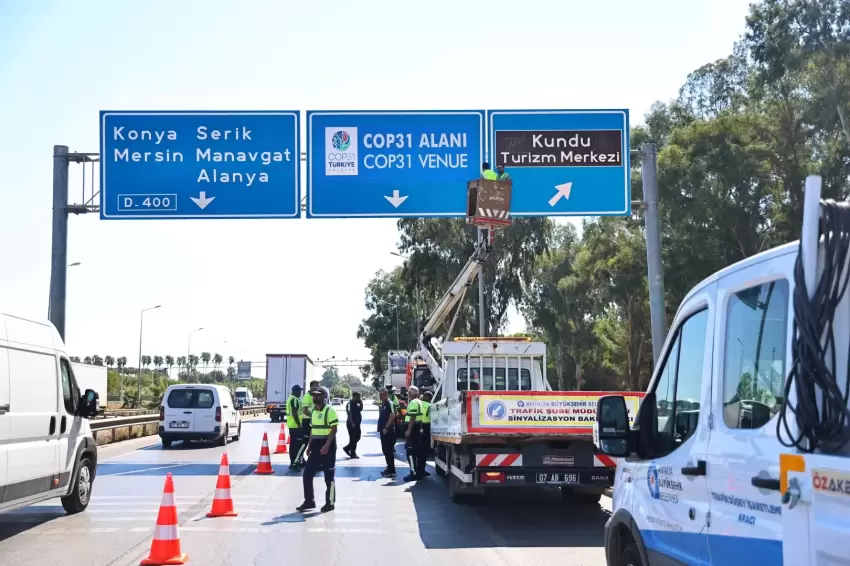 Antalyanın yolları COP31 İklim Zirvesine hazırlanıyor