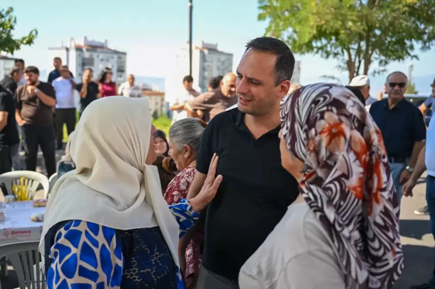 İzmir Bornovada Başkan Eşki üretici kadınlarla buluştu