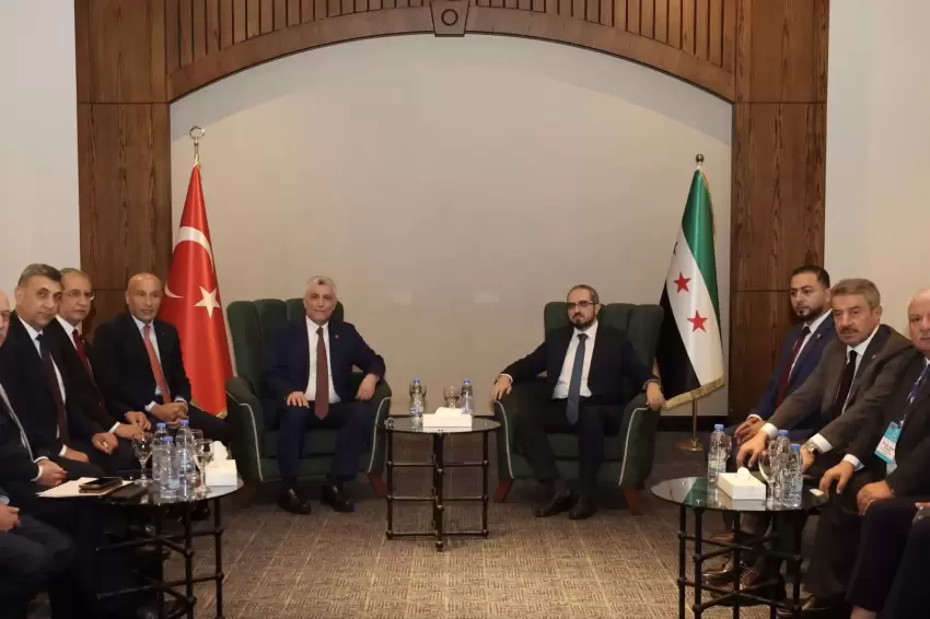Ticaret Bakanı Bolat Şamda... Yatırım Ajansı Başkanı Ramadan ile görüştü