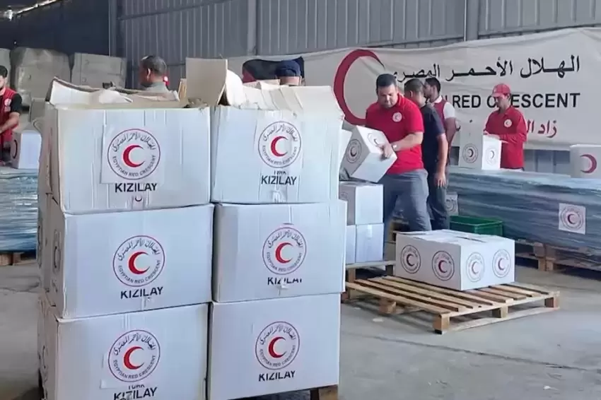 Türk Kızılayı, Gazzede insani yardımlarını sürdürüyor