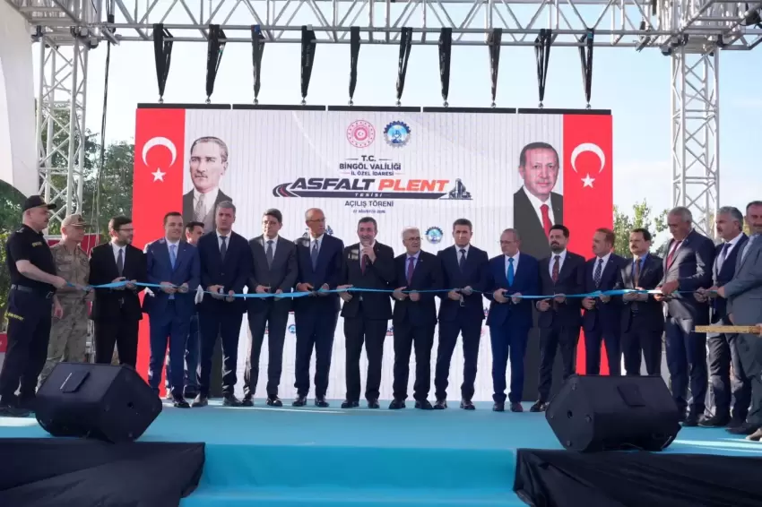 Bingöle yeni asfalt plent tesisi kazandırıldı
