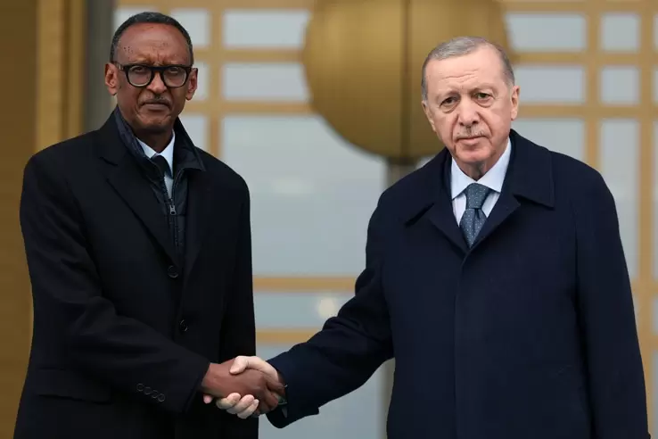 Cumhurbaşkanı Erdoğan ile Kagame ile görüştü