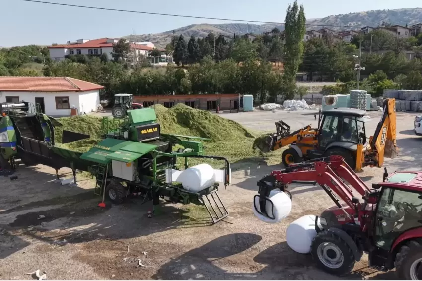 Ankarada hayvan yetiştiricilerine silaj desteği