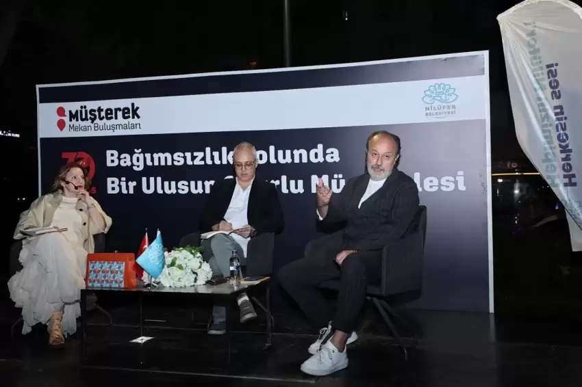Bursa Nilüferde Müşterek Mekanda bağımsızlık ve Cumhuriyet söyleşisi