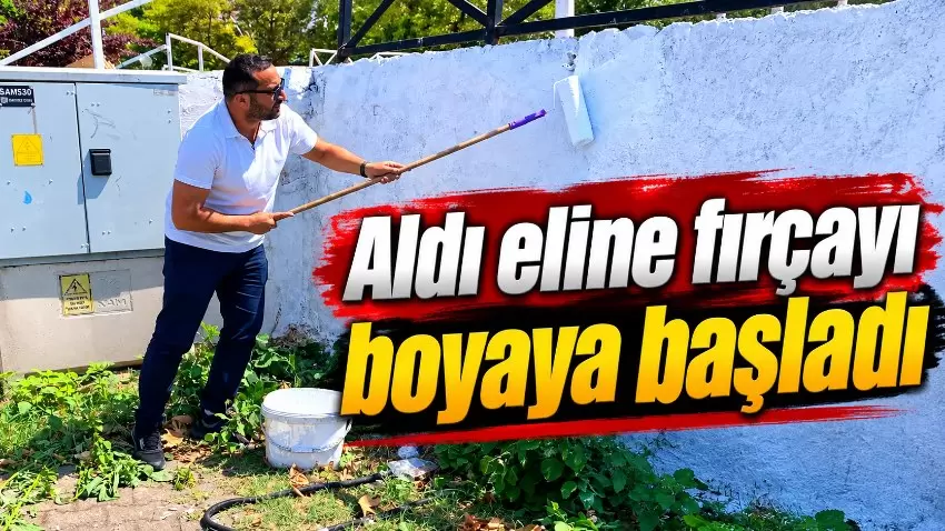 Bozhanede değişim başladı: Başkan Dere fırçayı eline aldı
