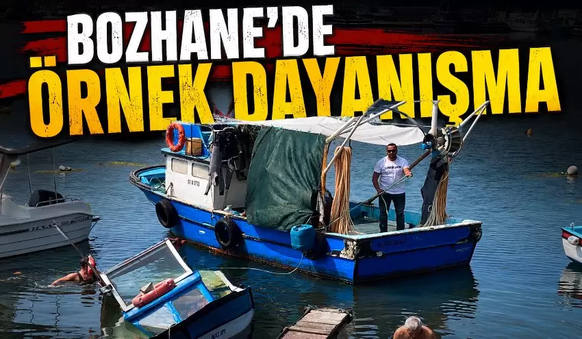 Başkan Dereden örnek dayanışma: Bozhanede batan tekne kurtarıldı