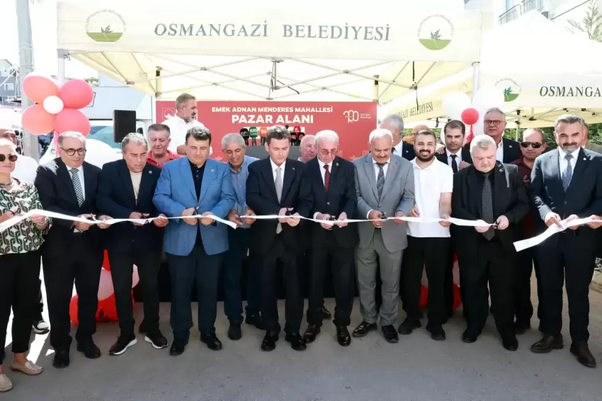 Bursa Osmangazide modern bir pazar alanı daha hizmete girdi