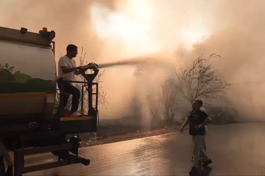 Aksudaki yangının enerjisi düşürüldü: Bir vatandaş hayatını kaybetti