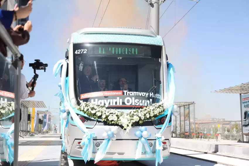 Konyada Adliye-Şehir Hastanesi Tramvay Hattı açıldı