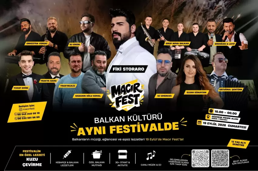 MACIR FEST 19 Eylülde Gebzede Balkan kültürünü buluşturacak