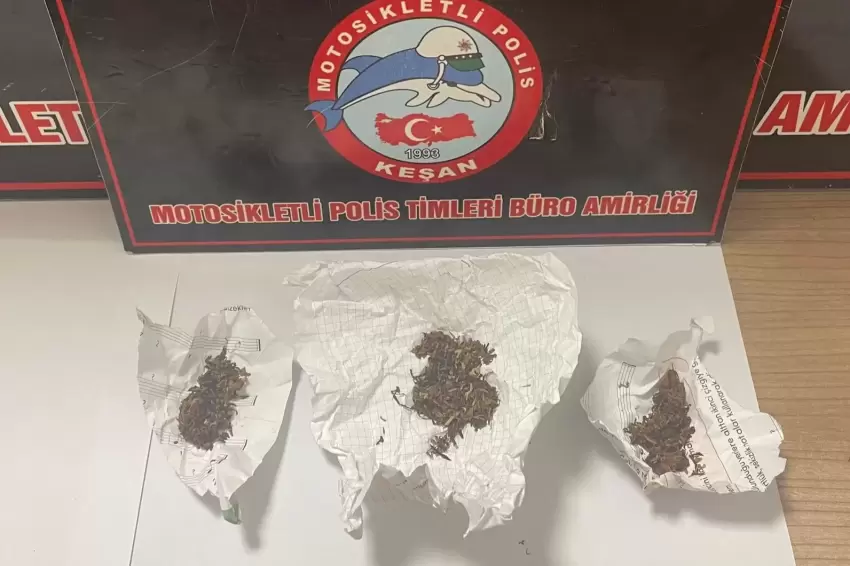 Keşanda uyuşturucuya 2 gözaltı