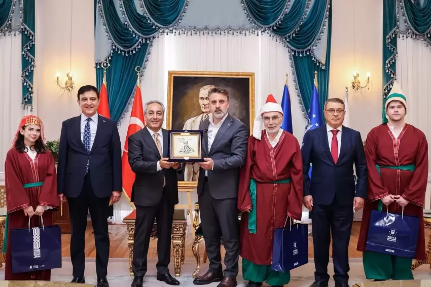 Bursanın ahileri belli oldu... Başkan Vekili Biba ahileri ağırladı