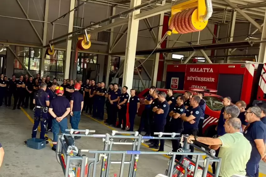 Malatya itfaiyesi personeline PACE projesi kapsamında eğitim