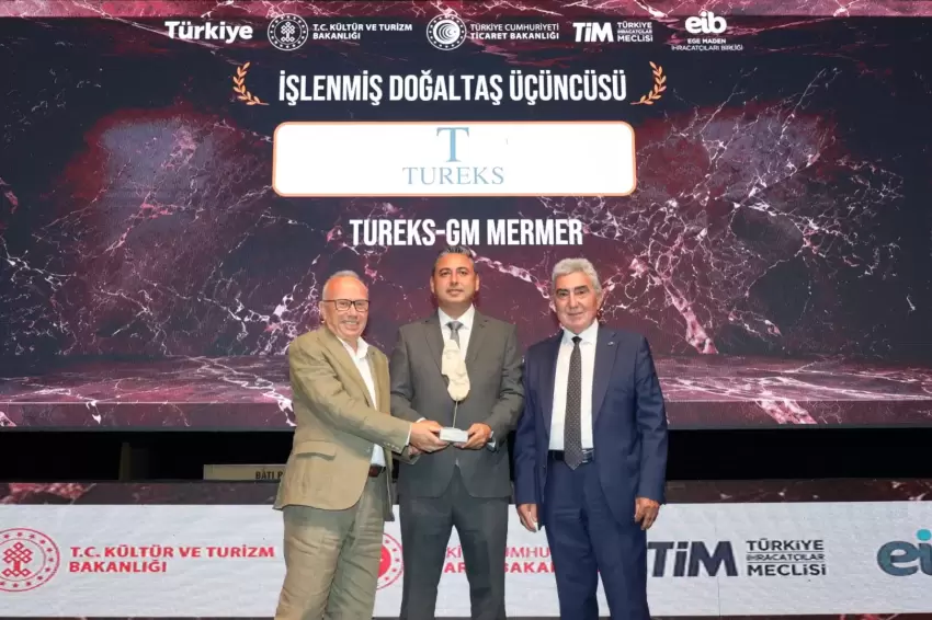 Turekse doğal taş ihracatında 4 ödül birden