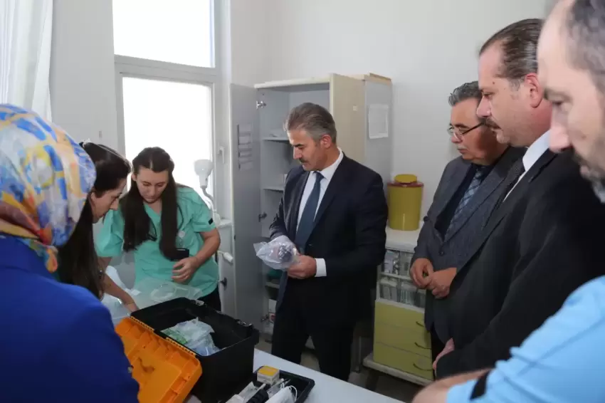 Erzurum Palandökende sağlık hizmetlerine yerinde inceleme