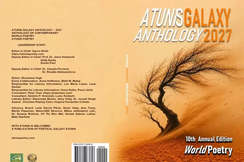 Gazeteci Özkenin eserleri 2027 Atunis Galaxy Anthologyde 