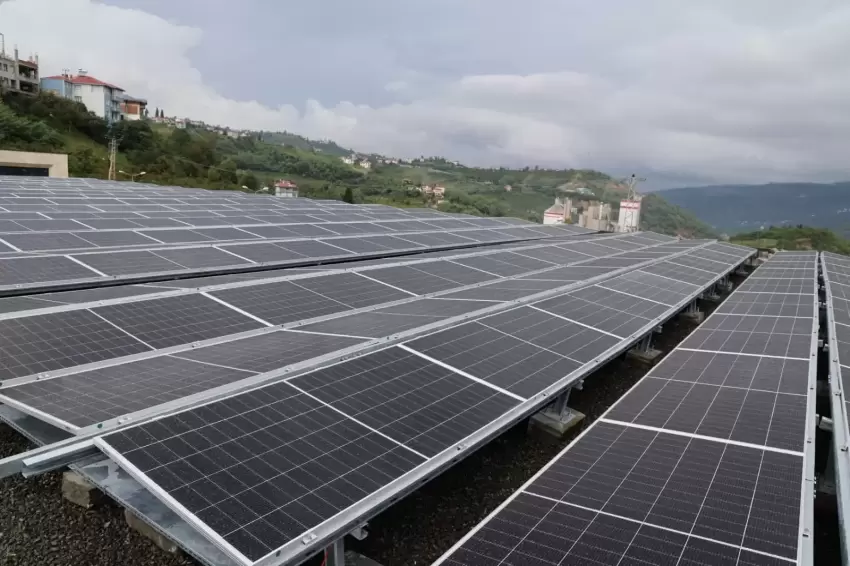 Trabzonda Güneş Enerji Sistemi hizmete alındı