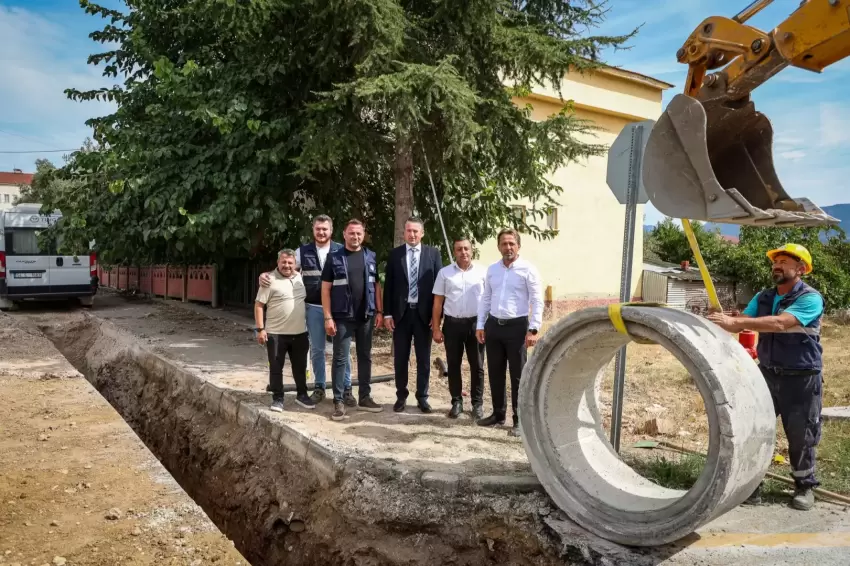 Sakarya Pamukovada yağmur suyu projesinde sona gelindi