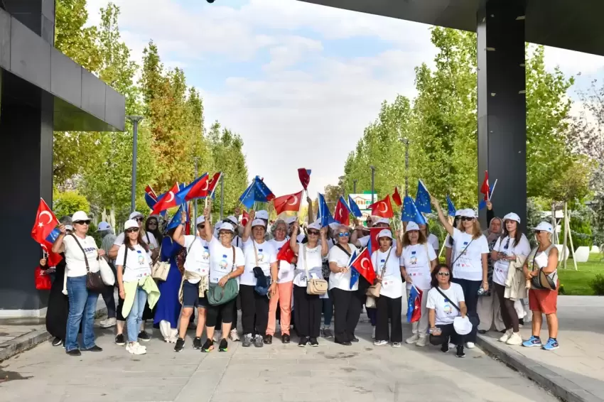 Başkentte kadınlar hareketlilik mesajı verdi