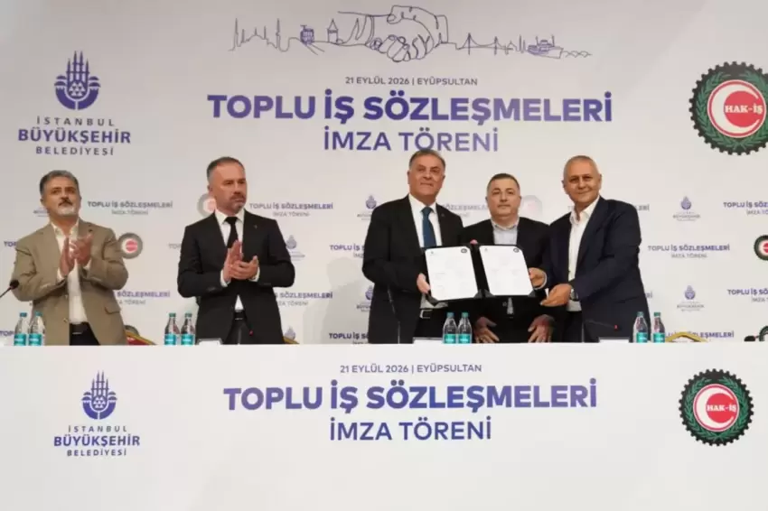 İstanbul Büyükşehirden 45 bin çalışanı kapsayan toplu sevinç