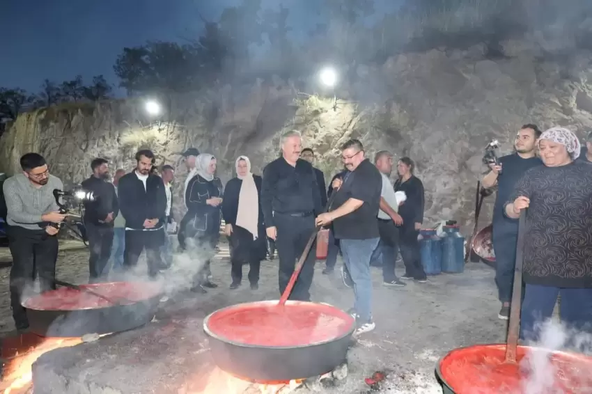 Kayseri Melikgazide salça dönemi rekorla bitti