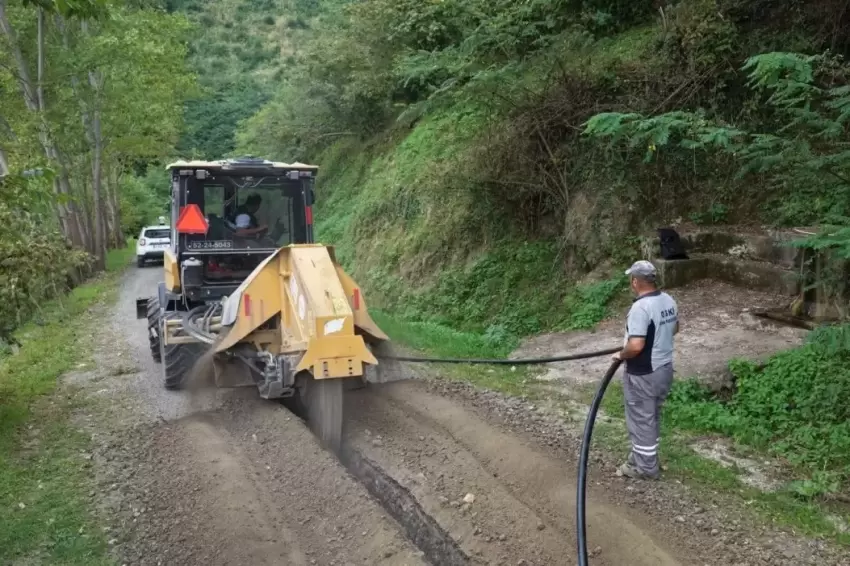Ordu Fatsada içme suyu hattı yenilendi