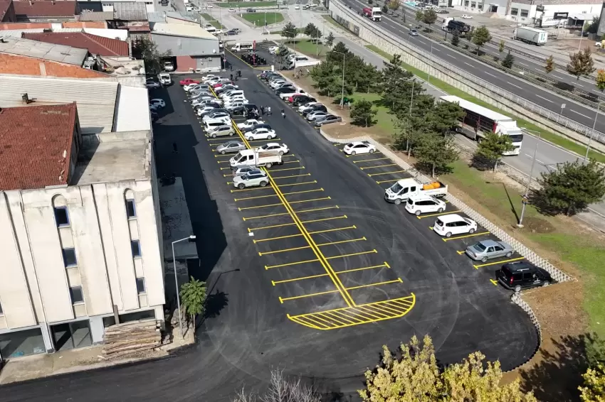 Bursa İnegölde mobilya sanayisine nefes aldıran otopark hizmette