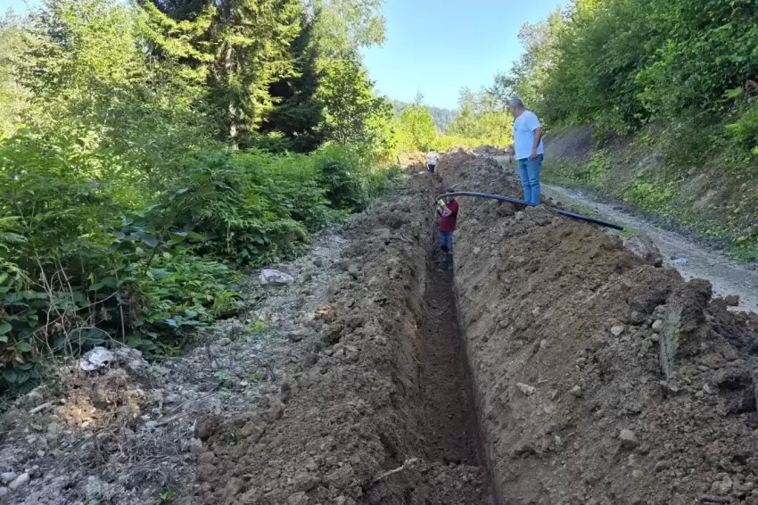 Trabzon Şalpazarında içme suyu altyapısı güçleniyor
