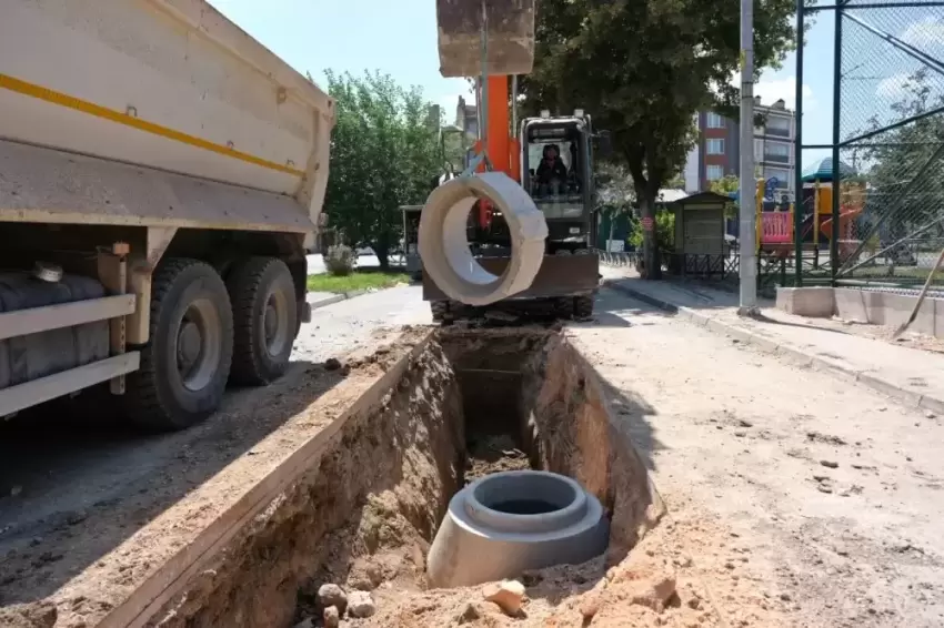 Eskişehirde altyapı çalışmaları sürüyor