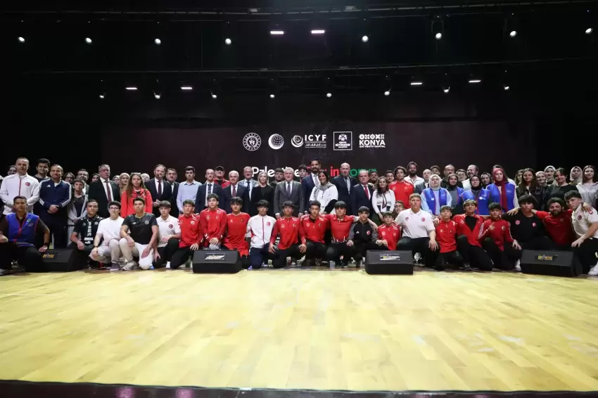 Konyada Filistin davası için gençlik buluşması