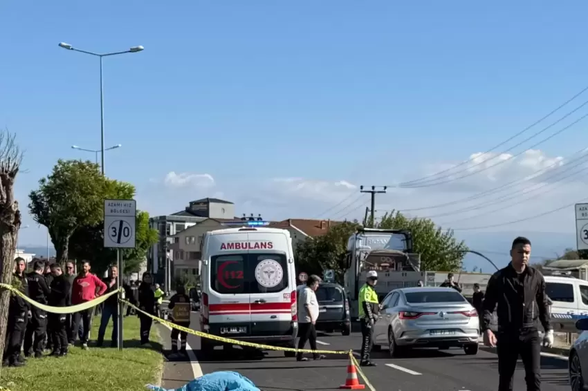 Düzcede motosiklet yayaya çarptı: 1 ölü, 1 yaralı