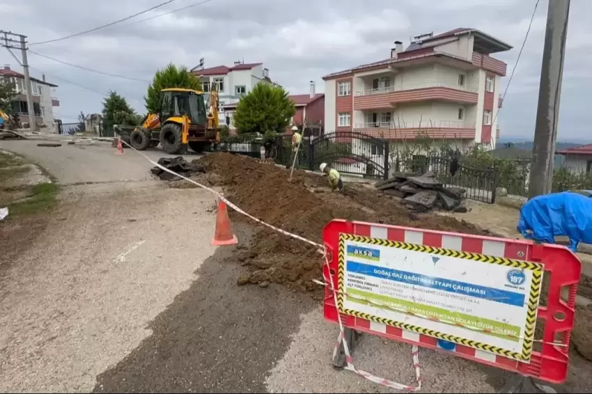 Ordu Kabadüzde doğalgaz sevinci