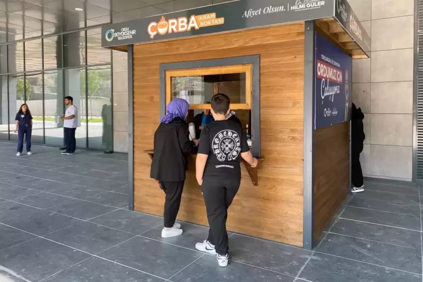 Ordu Şehir Hastanesinde ücretsiz çorba ikramı başladı