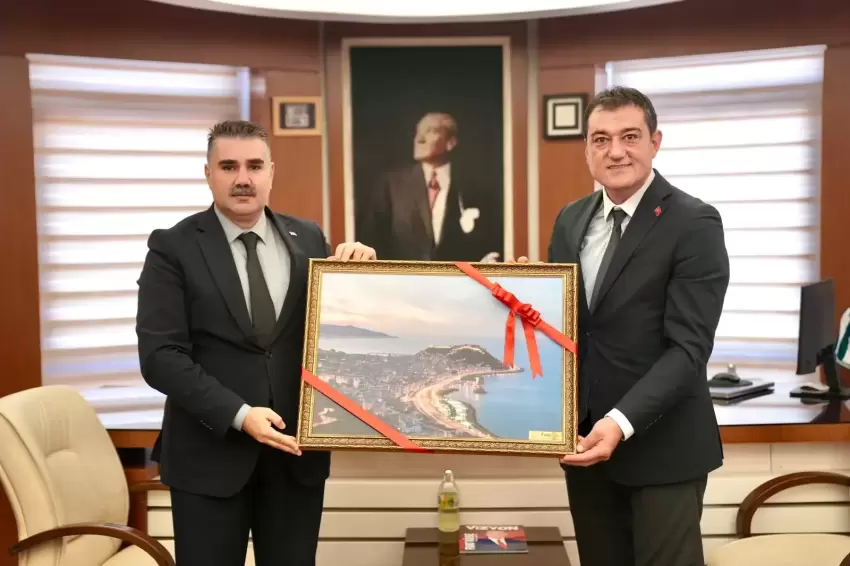 Giresunda Başsavcı Dededen Başkan Köseye iade-i ziyaret