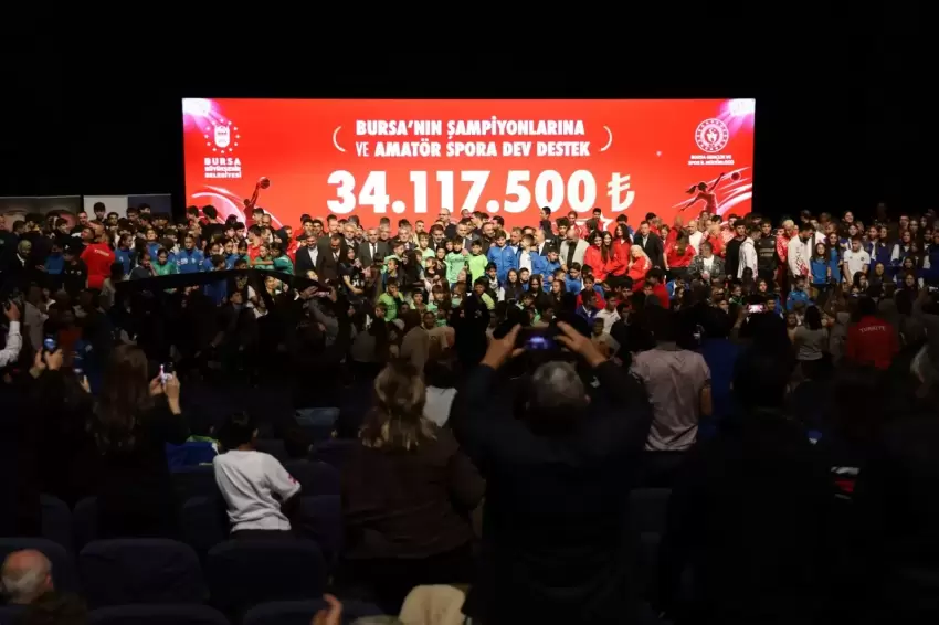 Bursanın şampiyonlarına ve amatör spora Büyük destek