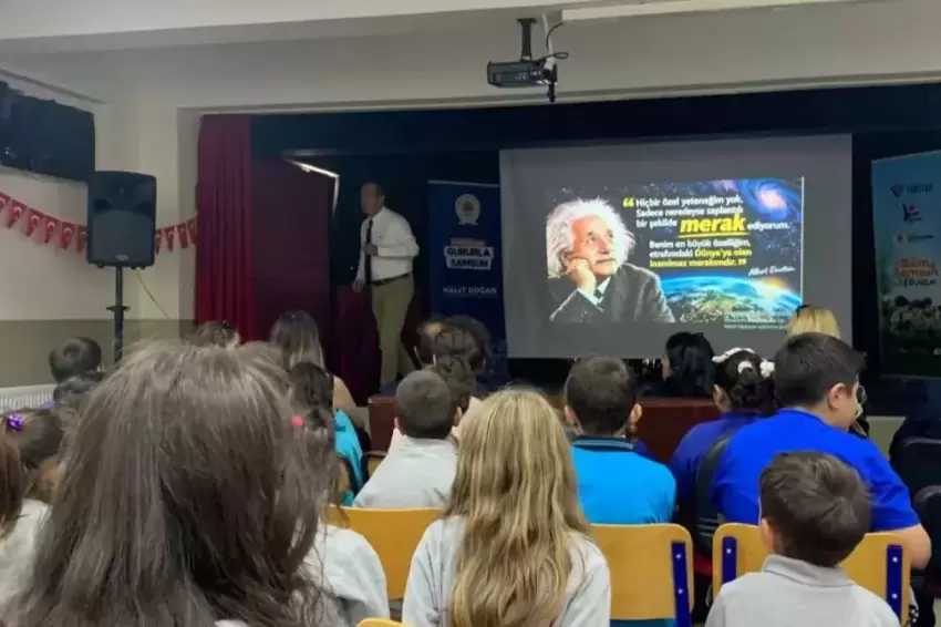 Bilim Samsun köy okullarında öğrencilerle buluştu