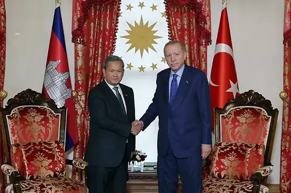 Kamboçya Başbakanı Dolmabahçede