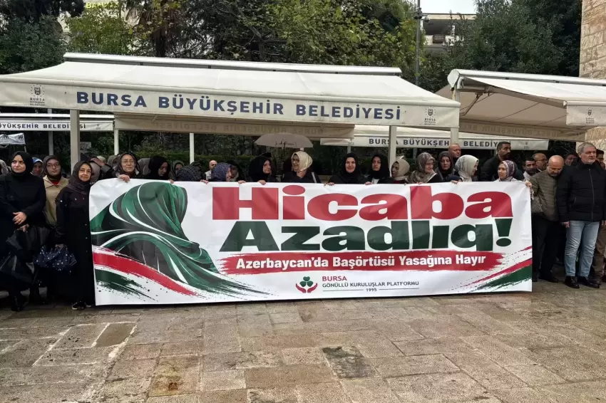 Bursa Gönüllü Kuruluşlardan Azerbaycandaki başörtüsü yasağına tepki