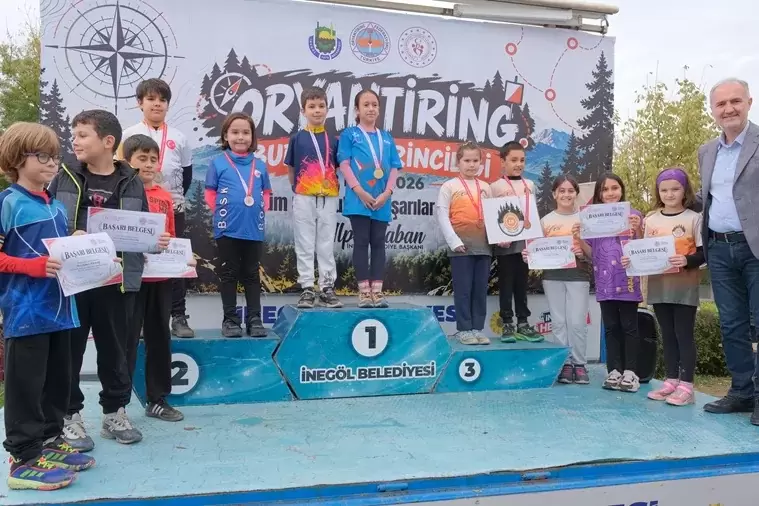 Bursa İnegölde oryantiring heyecanı