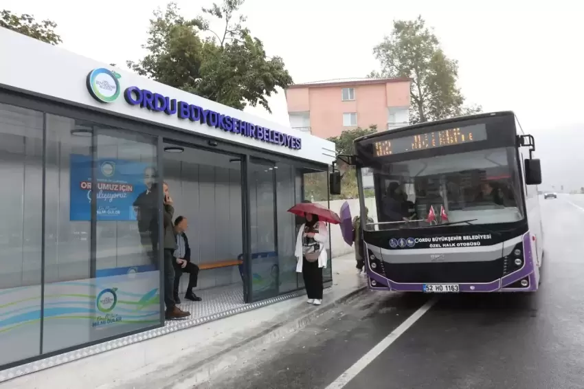 Ordu Şehir Hastanesine modern durak konforu