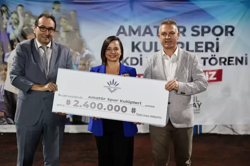 Karabağlarda amatör spora 2,4 milyon TL destek