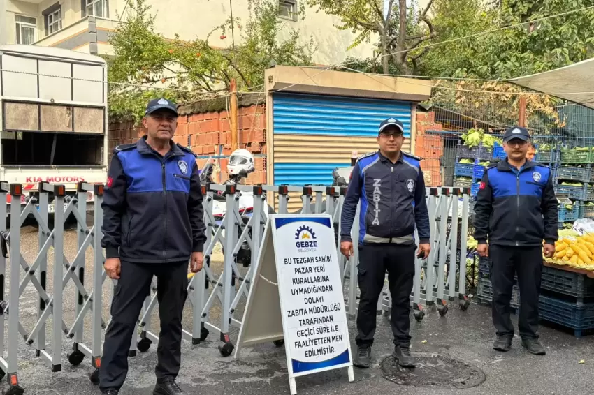 Kocaeli Gebzede pazar yerlerine sıkı denetim