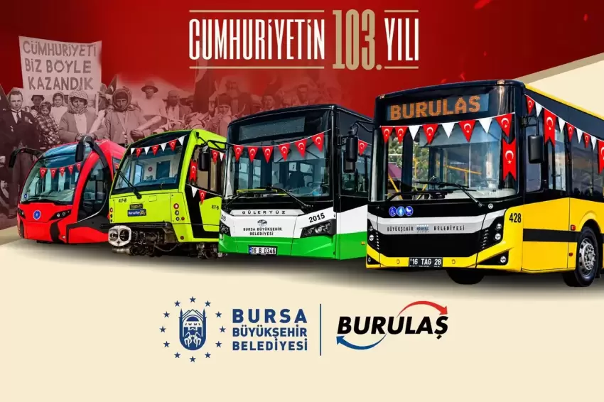 Bursada toplu ulaşım 25 saat ücretsiz olacak