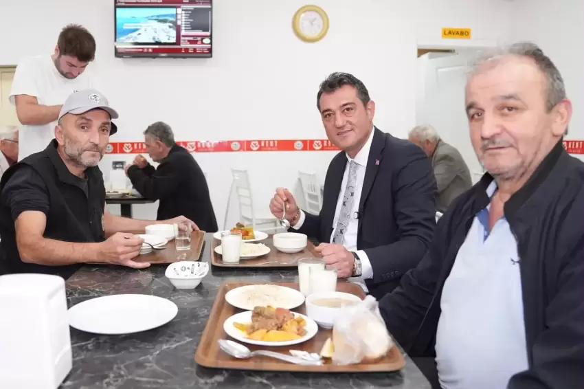 Giresunda Başkan Köse Kent Lokantasında vatandaşlarla buluştu