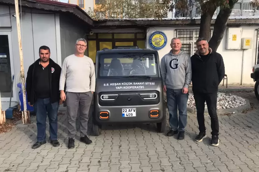 Keşan Küçük Sanayi Sitesine anlamlı hediye