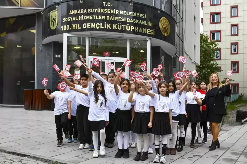 Ankarada çocuklar Cumhuriyet Bayramını coşkuyla kutladı